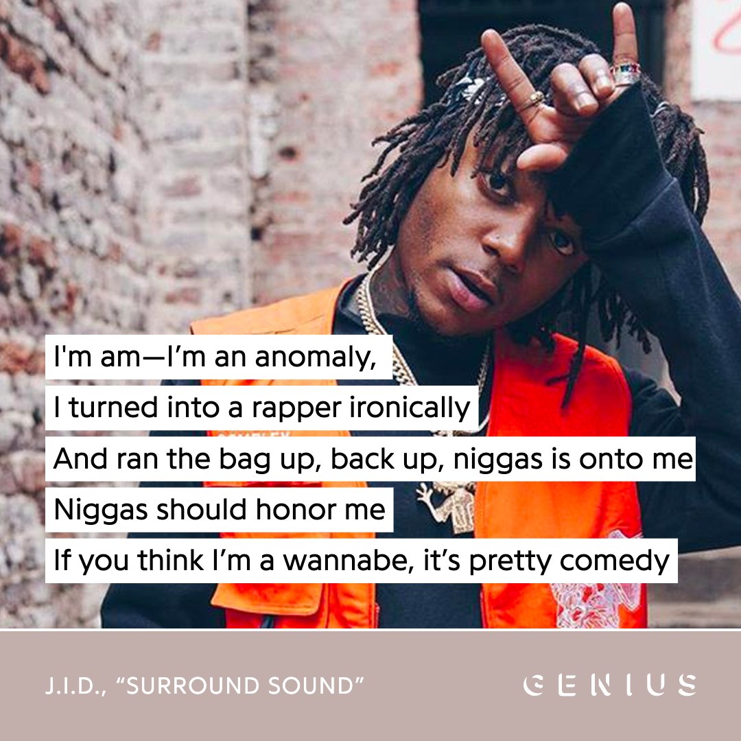 Genius's tweet photo. .@jidsv went crazy on that "surround sound" verse 🤯 https://t.co/OkFP9tPg0o