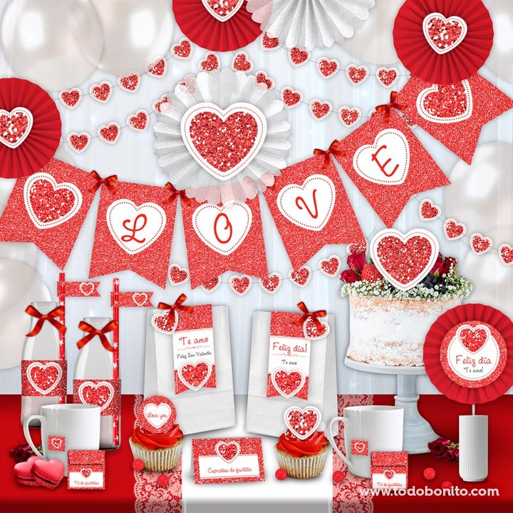 todobonito's tweet photo. Nuestro #Kitimprimible #corazón #glitter rojo ✨💖 es ideal para decorar en #SanValentín! Aunque también se puede usar para decorar un #cumple muy glamuroso 😍 https://t.co/4ztDOyqSmy