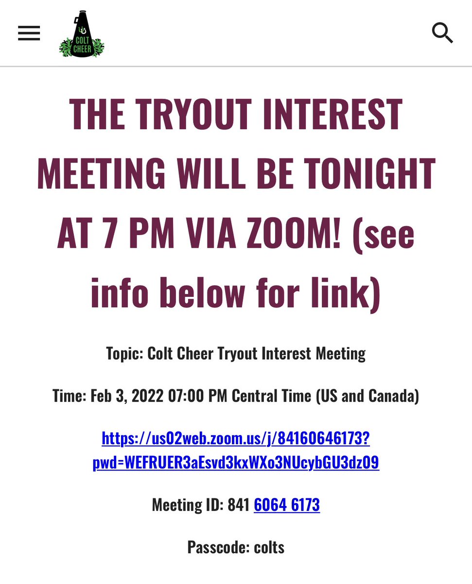 coltcheer's tweet photo. See you tonight at 7 PM on Zoom!!!
https://t.co/dKdm26BHVo https://t.co/dCuumK9UOk