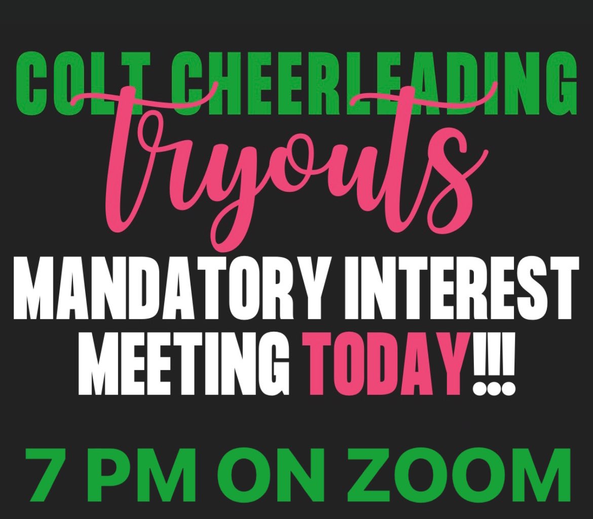 coltcheer's tweet photo. See you tonight at 7 PM on Zoom!!!
https://t.co/dKdm26BHVo https://t.co/dCuumK9UOk