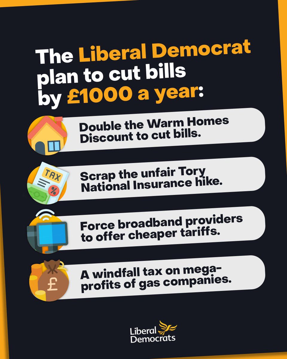 My inbox is full of emails from #NorthShropshire residents who will suffer real hardship when energy bills increase by an average of £700. Our plan would make a real difference to people’s lives, easing the the pressure of the #CostOfLivingCrisis 👇