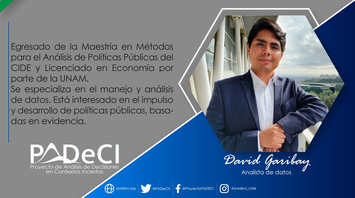 🔴Equipo PADeCI | David Garibay (<a href="/du_garibay/">David Garibay</a>)
#CienciaDeDatos #CienciasDeLaDecisión