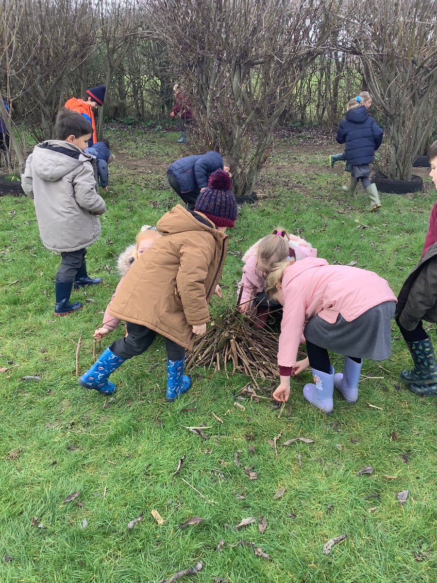 PuritonPrimary's tweet image. Yesterday we built stick houses to enhance our learning on the Three Little Pigs. Our challenge was to build a strong house to prevent the Big, Bad Wolf blowing our houses down… the children succeeded and the Wolf failed! #RubyClass