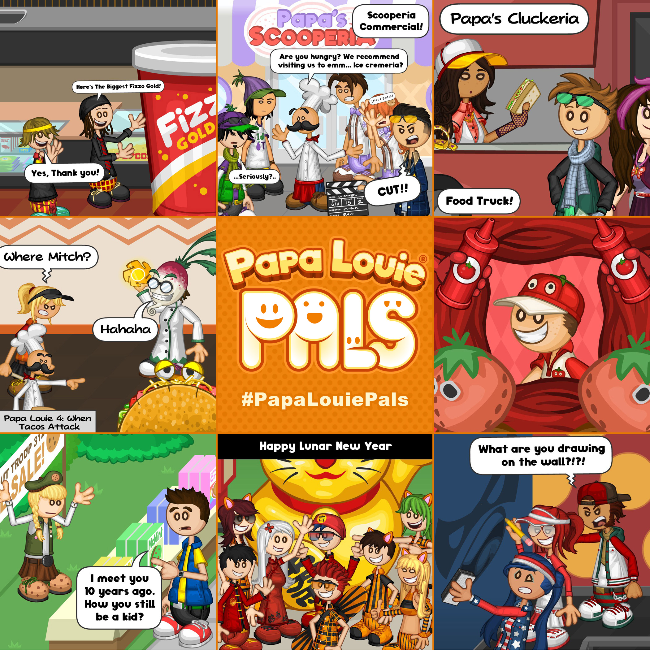 Flipline Studios on X: Papa Louie Pals: Fan Scenes!