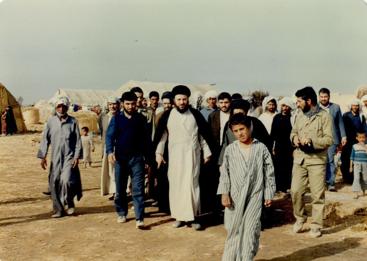 السيد الحكيم
المُجاهد العظيم والكبير 
الذي وقف بوجه الطواغيت وعلى رأسهم 
المجرم صدّام اللعين🌴
#عهد_ووعد