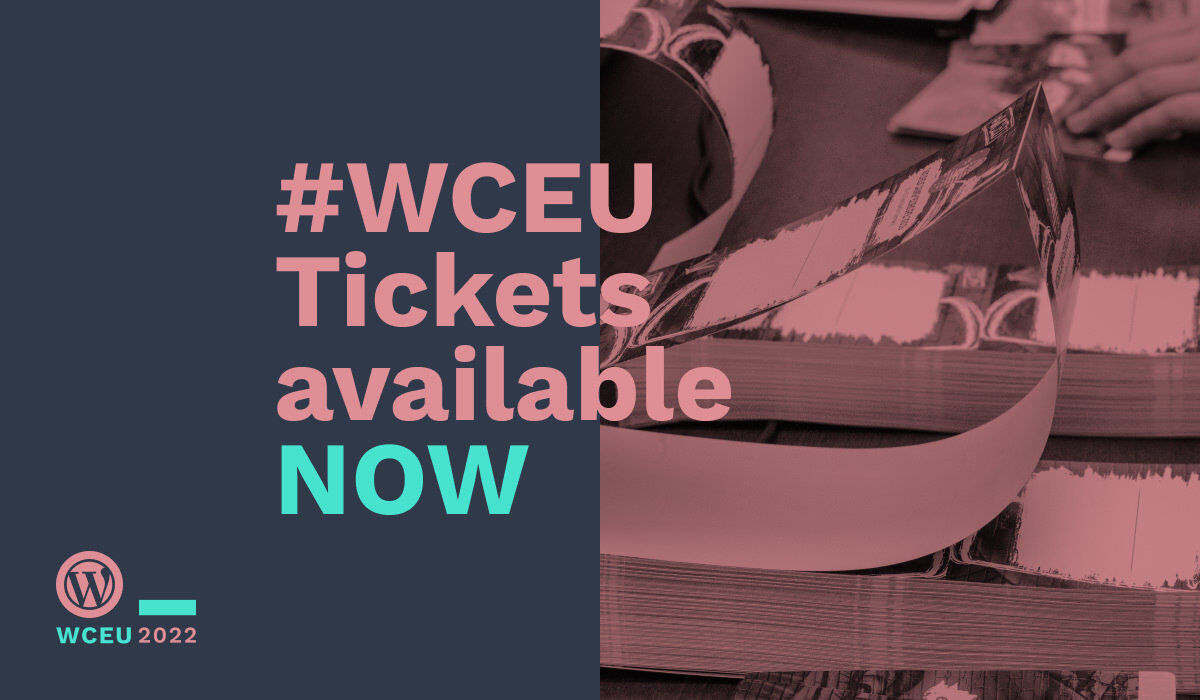The first batch of 500 tickets has been sold out! 🙌 🎉 
We will be releasing a new batch of tickets around midnight: europe.wordcamp.org/2022/tickets/

#WCEU #WCEU2022