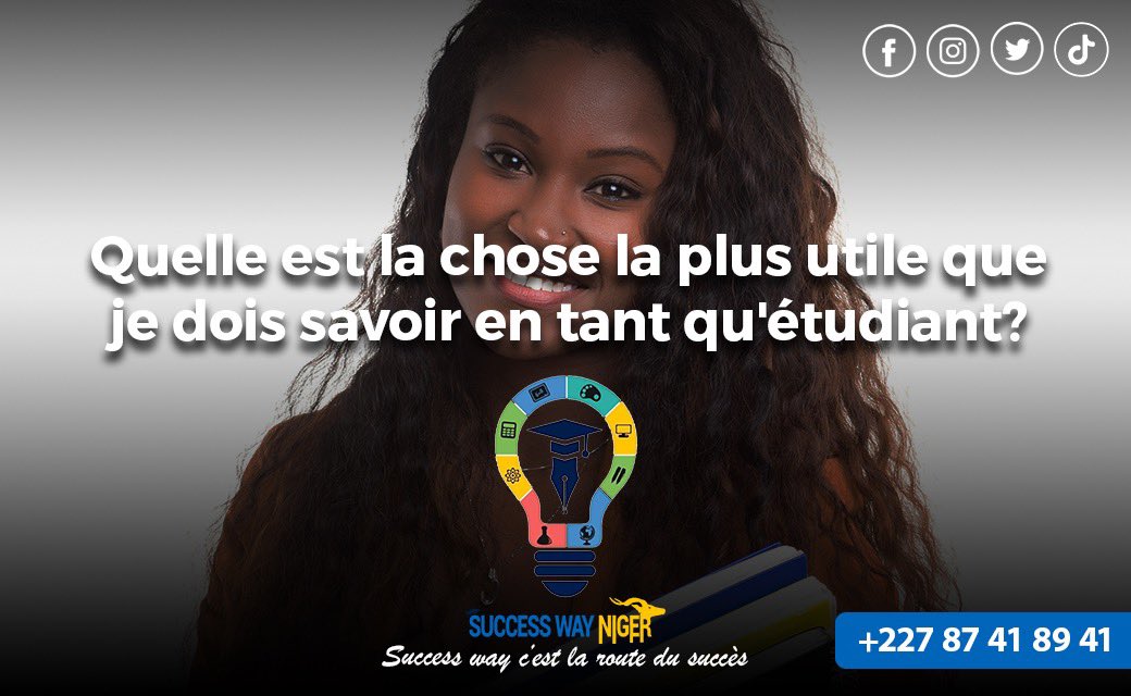 Succeswayne's tweet photo. Un élève excellent cherche à comprendre la leçon pas simplement à l’apprendre par cœur pour le recracher et l’oublier ensuite.

#successway #Niger #Excellent #2022Goals #President #university https://t.co/z8ZRcP5J7Z