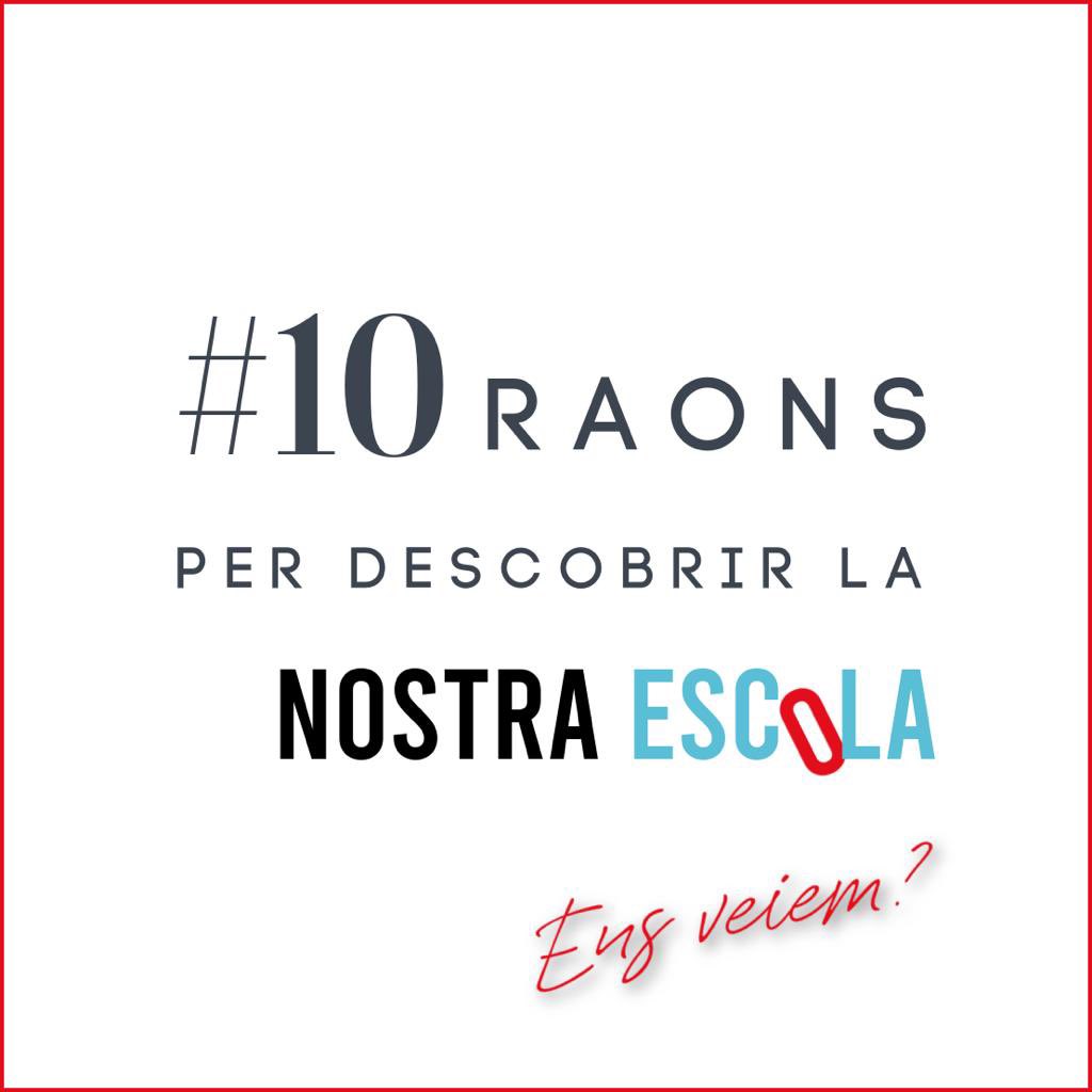 vedrunatorello's tweet photo. 📢Vols conèixer #10RAONS per triar la nostra escola i formar part del nostre Projecte Educatiu?
📌Desitges una visita personalitzada per conèixer l’escola amb més detall?
Omple el formulari ✏️ a la Bio
Truca 📞938590490 https://t.co/9CaKQNMvWP