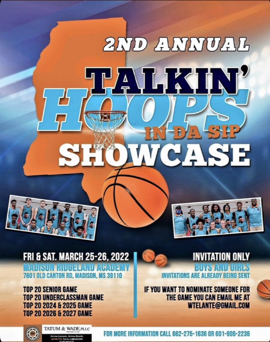 Honerd to be selected to play in the 2nd annual Talkin Hoops in da sip Showcase 💪🏾 <a href="/SSPHoops/">Southern Sports Platform</a> <a href="/TelanteWebber/">TeLante' Webber</a>