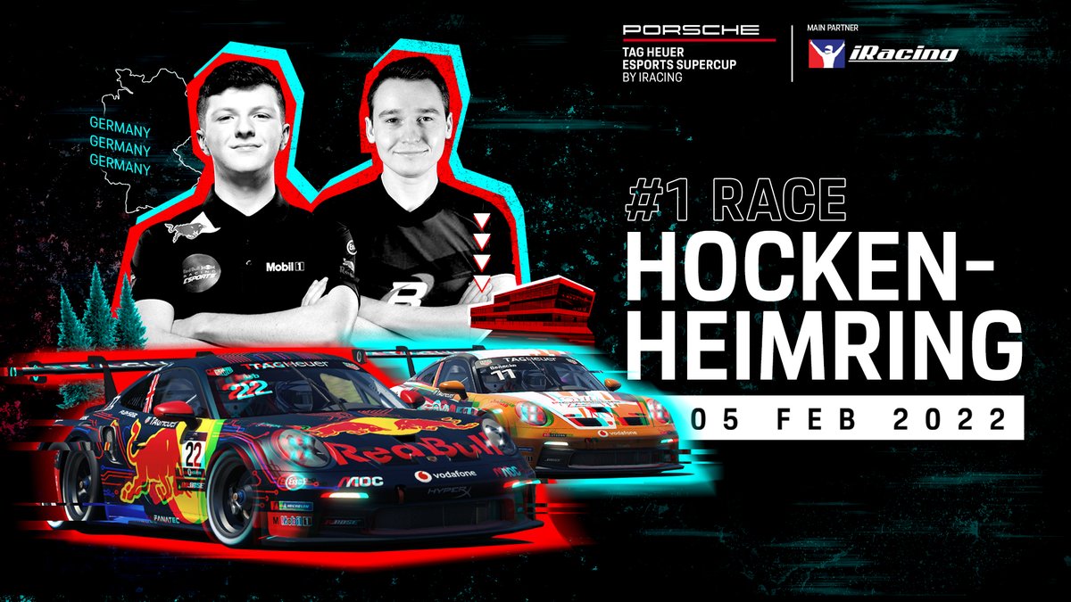 #PESC – This Saturday the first race of the #Porsche <a href="/TAGHeuer/">TAG Heuer</a> Esports Supercup by <a href="/iRacing/">iRacing</a> kicks off at Hockenheimring live at 17:30 UTC. Thrilling takeovers, risky maneuvers and head-to-head battles for every millisecond – motorsport fans, buckle up
 
➡️ motorsports.porsche.com/international/…