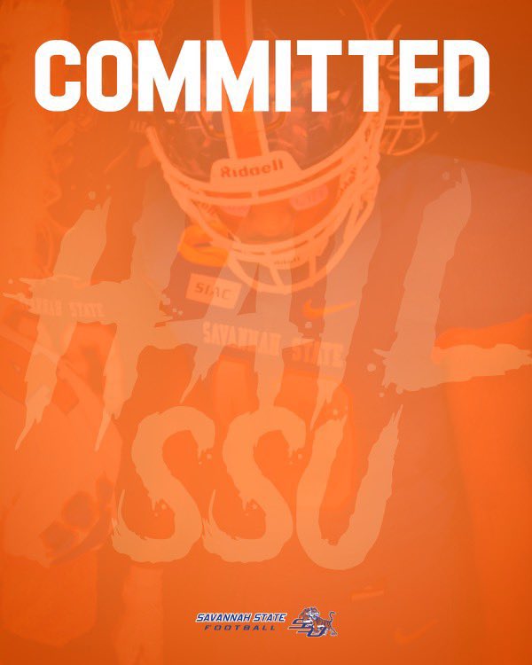 ChuckobeH's tweet photo. #AGTG 💯% Committed to savannah State 🐅 @BrunswickFB @CoachDeMasi @SavannahStateFB @CoachGGrady @coachpender1025 https://t.co/y6Pk2UZUUG