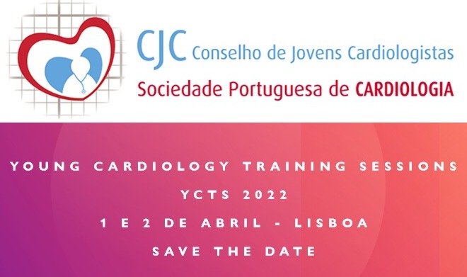 Conselho Jovens Cardiologistas (@jovens_conselho) on Twitter photo Depois do sucesso do ano passado, a <a href="/spcardio/">Sociedade Portuguesa de Cardiologia</a> e o #CJCardio estão a organizar o #yCTS young Cardiology Training Sessions 2022 - desta vez em formato presencial! Curso dedicado aos internos de 1º e 2º anos , a 1 e 2 de Abril - Save the date! Depois do sucesso do ano passado, a <a href="/spcardio/">Sociedade Portuguesa de Cardiologia</a> e o #CJCardio estão a organizar o #yCTS young Cardiology Training Sessions 2022 - desta vez em formato presencial! Curso dedicado aos internos de 1º e 2º anos , a 1 e 2 de Abril - Save the date!