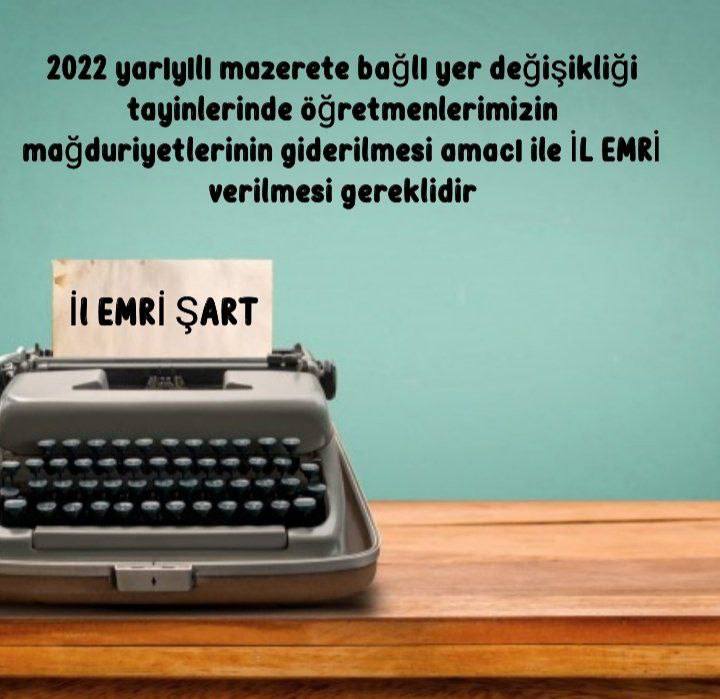 AİLEMİZE KAVUŞMAK İÇİN İL EMRİ
BEKLİYORUZ.Beklemek yorucu Hemde 3.5 yılın ardından
<a href="/RTErdogan/">Recep Tayyip Erdoğan</a> 
<a href="/dbdevletbahceli/">Devlet Bahçeli</a>
<a href="/tcmeb/">Millî Eğitim Bakanlığı</a> 
<a href="/OlcayKilavuz/">Olcay Kılavuz 🇹🇷</a> 
@arzuerdemDB 
<a href="/yclblt06/">Yücel Bulut</a> 
<a href="/_aliyalcin_/">Ali YALÇIN</a> 
<a href="/TalipGeylan06/">Talip Geylan</a> 
<a href="/fahrettinaltun/">Fahrettin Altun</a> 
<a href="/yilmaznazif/">Nazif Yılmaz</a> 
<a href="/fehmirasimcelik/">Fehmi Rasim Çelik</a> 
#ErdoganaileMazereti