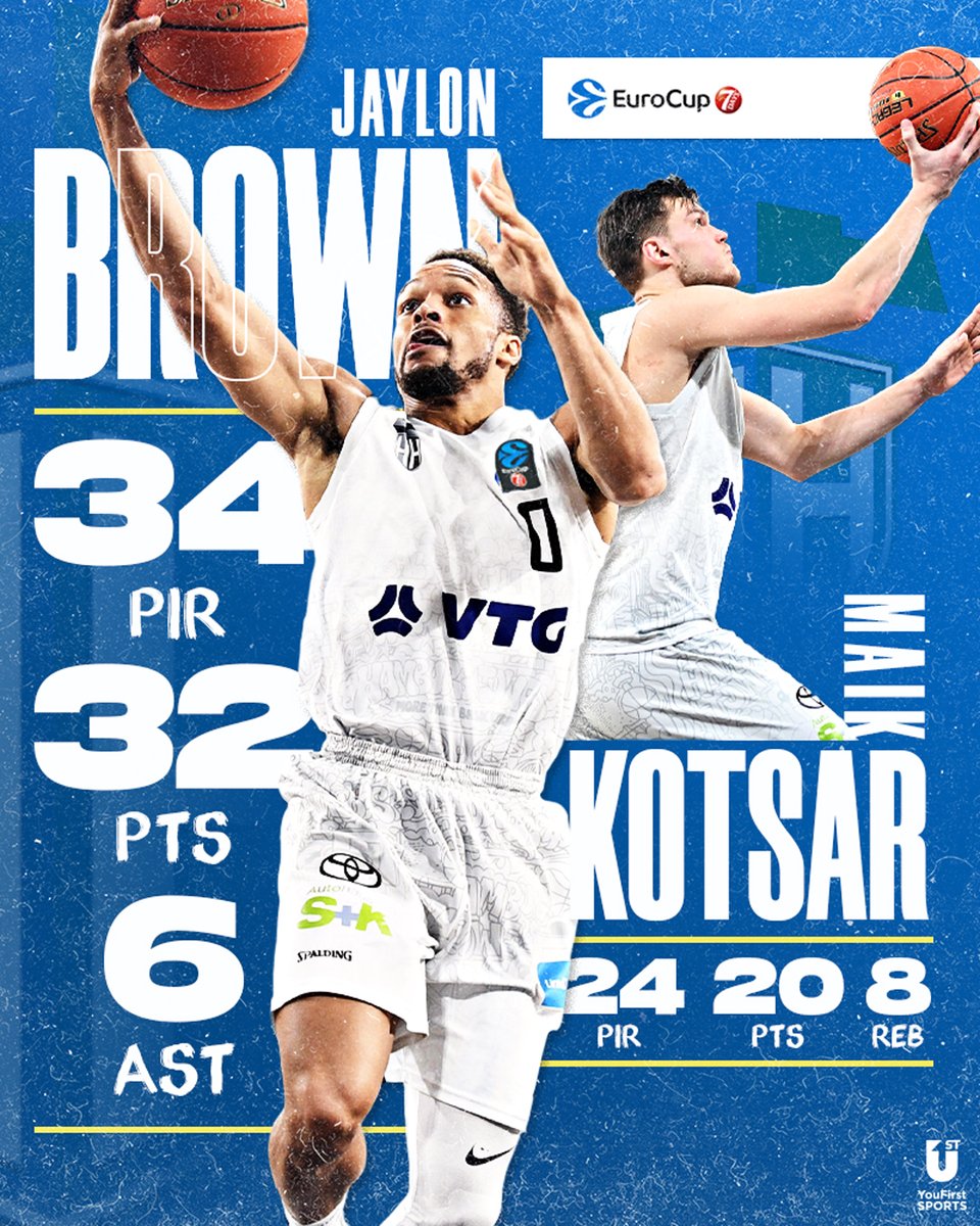 Nothing to see here...

... Just <a href="/Jaybe3_/">Jaylon Brown</a> &amp; <a href="/MaikKalev/">Maik Kotsar</a>'s stats from last night's <a href="/hamburgtowers/">Veolia Towers Hamburg</a> W 🧊

#YouFirstTeam | #EuroCup 🏀