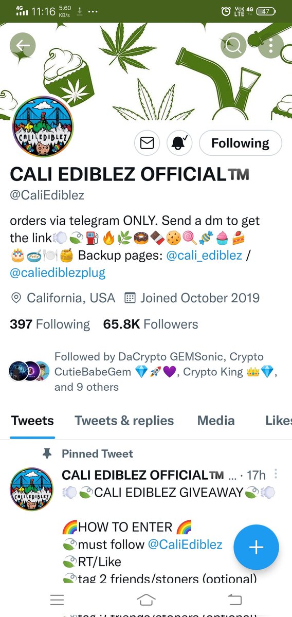 Miracle_Wins's tweet photo. @ItsAyyMG @CaliEdiblez Done! Thankyou for this opportunity! https://t.co/hX71fa2gNS