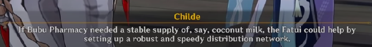 Aura0702's tweet photo. Something not many people know is that if you read the Coconut tree lore, you will know that Childe kept his promise of giving coconut milk to Qiqi😊 https://t.co/oyKKRzR4j3