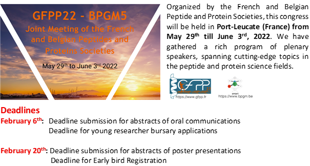scantel's tweet photo. GFPP22 – BPMG5 @GFPP_news #peptide #proteins
Visit our website and register! https://t.co/1TNKcTkrjL https://t.co/W9tVv1BoPi