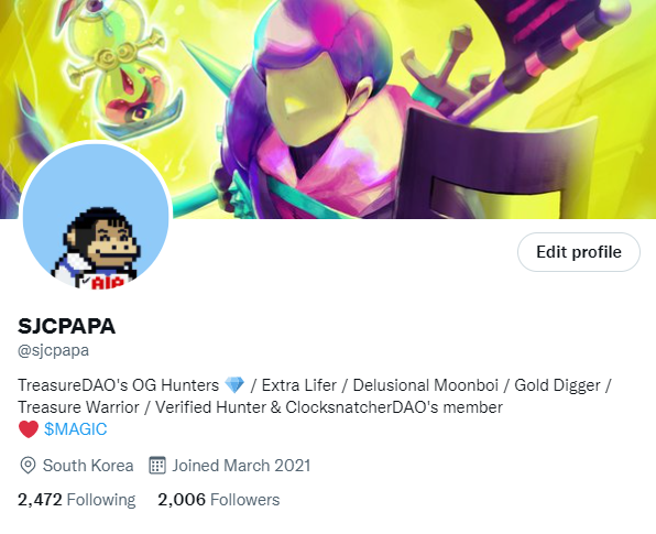 sjcpapa's tweet photo. 🪄 Giving Away 2 Auxiliary Common Legions 🪄

To Celebrate 2K Followers 🎉
I Will Select 2 Winners Randomly~!!!

✅ Just Like and RT This Post
❌ Don't Have to Tag Friends

Winners Drawn 8th Feb, 0AM KST 🇰🇷 (My Birthday 🎂)

@Treasure_DAO @clocksnatcher  $MAGIC ❤️ https://t.co/y3Z5FCb5hb