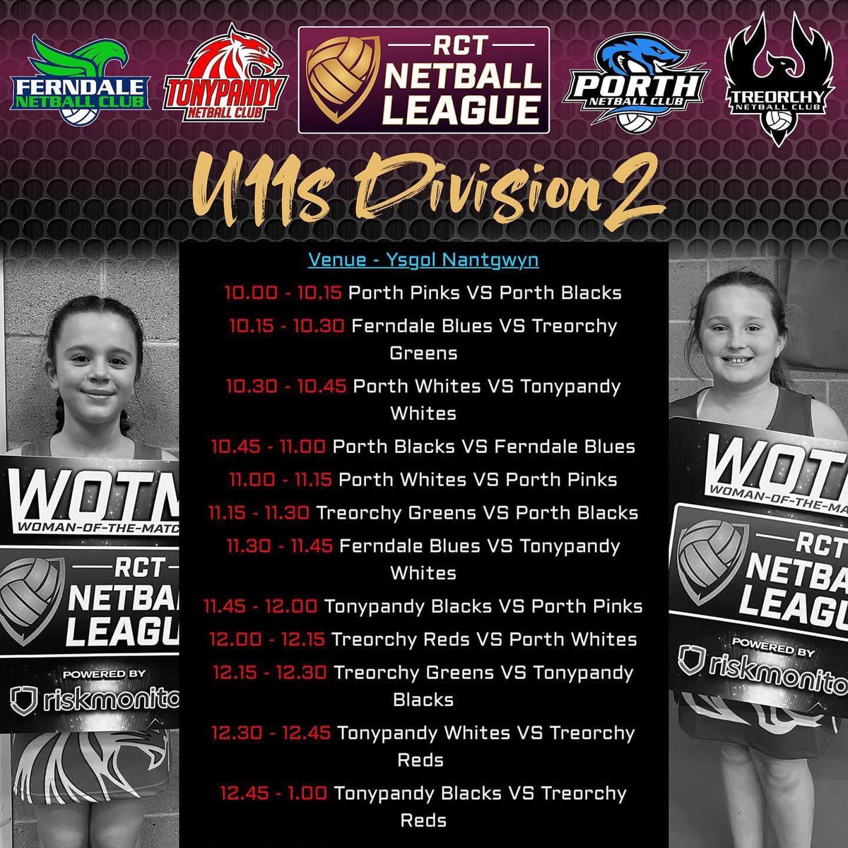 Under 11s Division 2 games this Sunday!🏐💪🏻