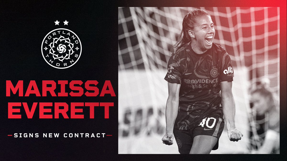 ThornsFC's tweet photo. New year, new contract.🌹
 
We have re-signed forward Marissa Everett to a one-year contract, with an option for the 2023 season.

Details: https://t.co/3gxdLXJrBT | #BAONPDX https://t.co/XaRFwHhHwT