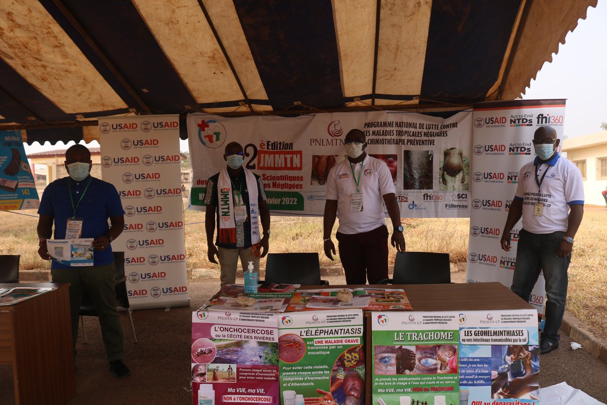 NTD information booth at CIV's Scientific Days Conference. Photo credit: FHI 360