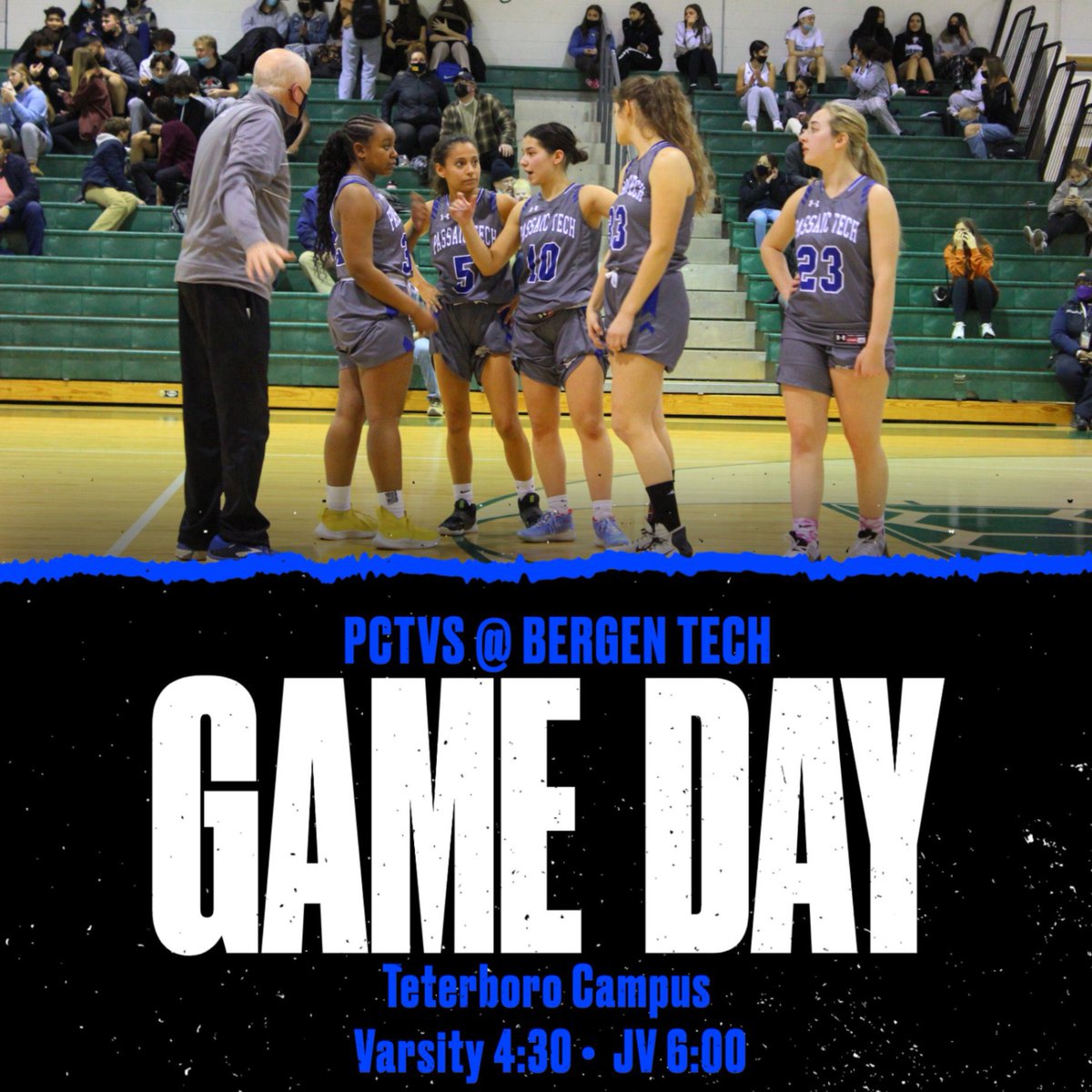 Good luck to our varsity and JV Lady Bulldogs today, as they travel to Bergen Tech to take on the Lady Knights (Only 2 spectators per player).  Our freshmen will travel to West Milford for a 4:00 game. #pctgbball #grinditout #bulldogs4life
