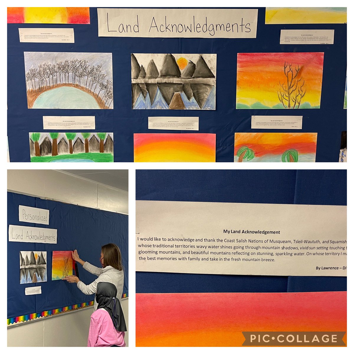 Learning journey. Personalized Land acknowledgments #indigenouslearning #ecoleinman #burnabyschools