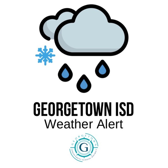 UPDATE: Due to icy roadways and unsafe travel conditions that are expected throughout today and tomorrow, Georgetown ISD will be closed Friday, February 4, 2022 due to pending inclement weather. georgetownisd.org/weather