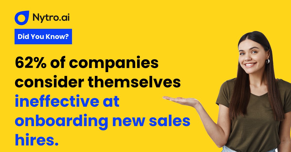 nytro_ai's tweet photo. Want to know how to implement an effective sales onboarding program?
Check now: https://t.co/R6kVElPUAq

#NytroAI #G2 #salesonboarding #salesteams #salesreadiness #sales #salesjourney #saleshires https://t.co/fslcJS1bkW