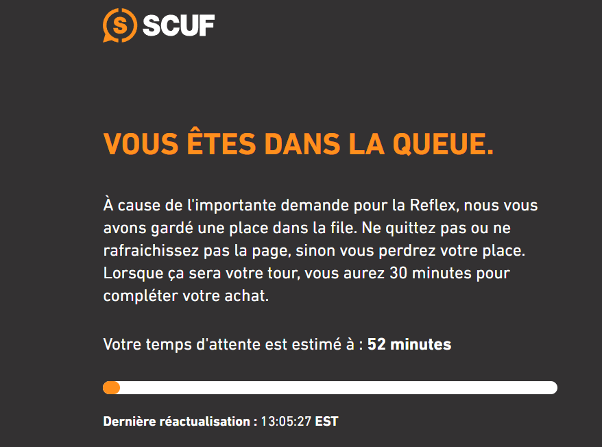 JugeFredd's tweet photo. J'espère que j'arriverai à la fin de la file d'attente cette fois 🙄 @ScufFrance #ReflexFPS https://t.co/EgCJzrkTYl