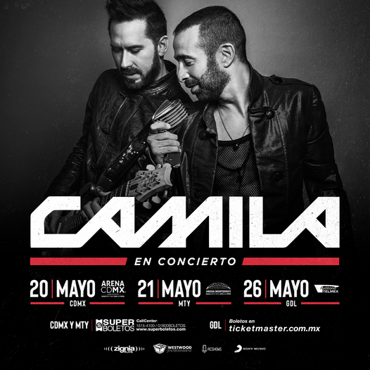 Conciertos_M's tweet photo. 🚨 @CamilaMX inicia gira de conciertos en México con sus primeras fechas en :
.
📍 @ArenaCdMexico 20 de Mayo #CDMX .
📍 @ArenaMtyOficial 21 de Mayo #Monterrey .
📍 @AuditorioTelmex 26 de Mayo en #Guadalajara
🎟 @SuperboletosMx 
.
🔽MÁS INFO🔽
https://t.co/qf4ch9rta3 https://t.co/ntn0DMMcr5