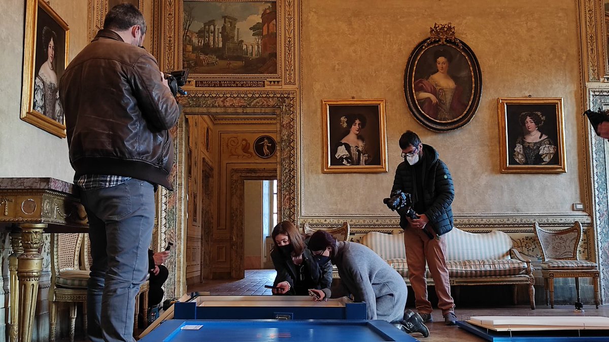 #100opere. Tre "Belle" dal deposito del Castello di Racconigi arrivano a Palazzo Altieri. Tra loro la "nostra" Laura Caterina Altieri che torna nel Palazzo che la vide prima principessa di Oriolo Romano. 
<a href="/MiC_Italia/">Ministero della Cultura</a> <a href="/museitaliani/">museitaliani</a> <a href="/CastelloRac/">Castello Racconigi</a> <a href="/DRMuseiPIE/">Residenze reali sabaude-Musei nazionali Piemonte</a> <a href="/galleriaspada/">Galleria Spada</a>