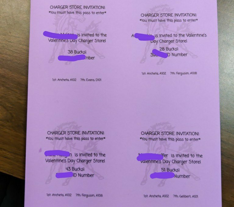 mommawileymeow's tweet photo. Super proud of the new #ChargerStore invites I made! Store has been rescheduled to the 8th #pbis #incentives #invites #studentstore #rewardsystem #fmjhgreatness #wearefmjh #risd @ForestMeadowJH https://t.co/MCgMgRUvLW