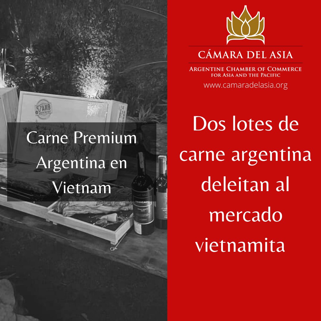 CamaradelAsia's tweet photo. 🇻🇳 Carne premium de Argentina deleita en su llegada oficial a Vietnam 

Lea nota completa➡️https://t.co/KfziCqR8rC 

#vietnam #argentina #carne #mercado #economia #comex https://t.co/om5HngMAK6