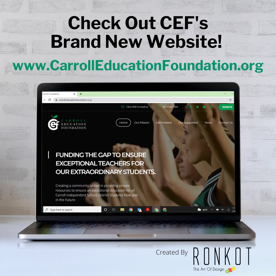 SouthlakeCEF's tweet image. Did you hear? CEF’s website has a whole new look! Head on over to CarrollEducationFoundation.org and check out our brand new website created by Ronkot Design! 

#ThankfulThursday
#WeFundTeachers 
#RonkotDesign