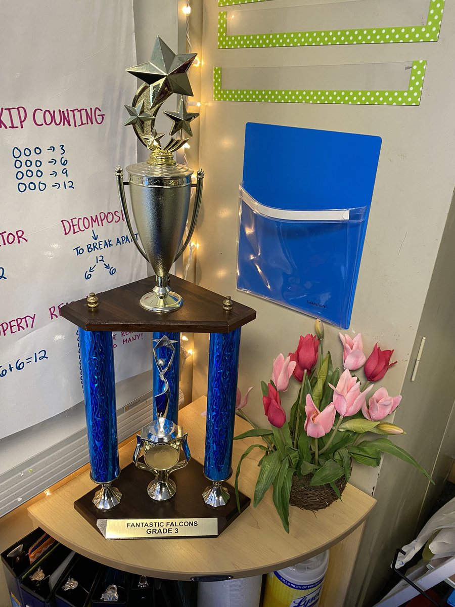 MsBTeaches3's tweet photo. Congrats to my Spartans on winning the Falcon Trophy for demonstrating Fabulous Falcon behavior and earning the most Falcon Tickets in third grade for the month of January!  🎉🏆 Keep up the great work Spartans!! https://t.co/Bt5mNdJKAZ