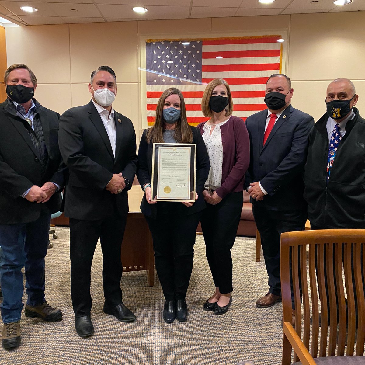The 3 NM schools honored in 2021 by the <a href="/NatlBlueRibbon/">National Blue Ribbon</a> Schools Program will be recognized at the Roundhouse today. Reps from <a href="/GadsdenISD_NM/">Gadsden ISD</a>  and Hobbs Mun Schools met with Sec Steinhaus and <a href="/LtGovMorales/">Lt. Governor Howie Morales</a> today. Congrats to our schools! #NationalBlueRibbonSchools #nmleg