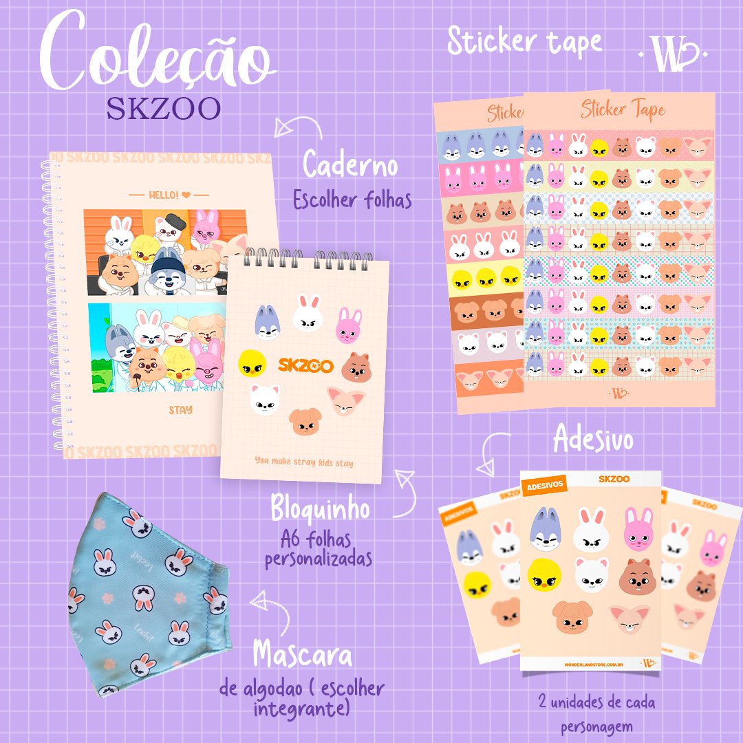 wonderlandstor's tweet image. Coleção SKZOO
A cada compra você concorre a um urso do wolfchan.
Teremos produtos individuais e em combo.
Na compra do combo você ganha 2x mais chances de ganhar.

Obs: O Urso já foi comprado. Item não oficial.