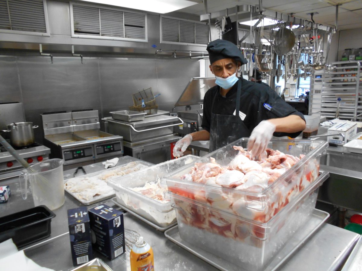 Sameer Pawa (@sameerpawa5) on Twitter photo When employers <a href="/ncstatedining/">NC State Dining</a> give great reviews to our basic culinary graduate <a href="/WakeTechWCE/">Wake Tech Workforce Training</a> .
"Craig frying chicken for 450 today . We are very glad to have him with the NCSU Clark Team."
Congrats Craig for doing a great job &making us proud.#ReachandRally #WakeTech When employers <a href="/ncstatedining/">NC State Dining</a> give great reviews to our basic culinary graduate <a href="/WakeTechWCE/">Wake Tech Workforce Training</a> .
"Craig frying chicken for 450 today . We are very glad to have him with the NCSU Clark Team."
Congrats Craig for doing a great job &making us proud.#ReachandRally #WakeTech