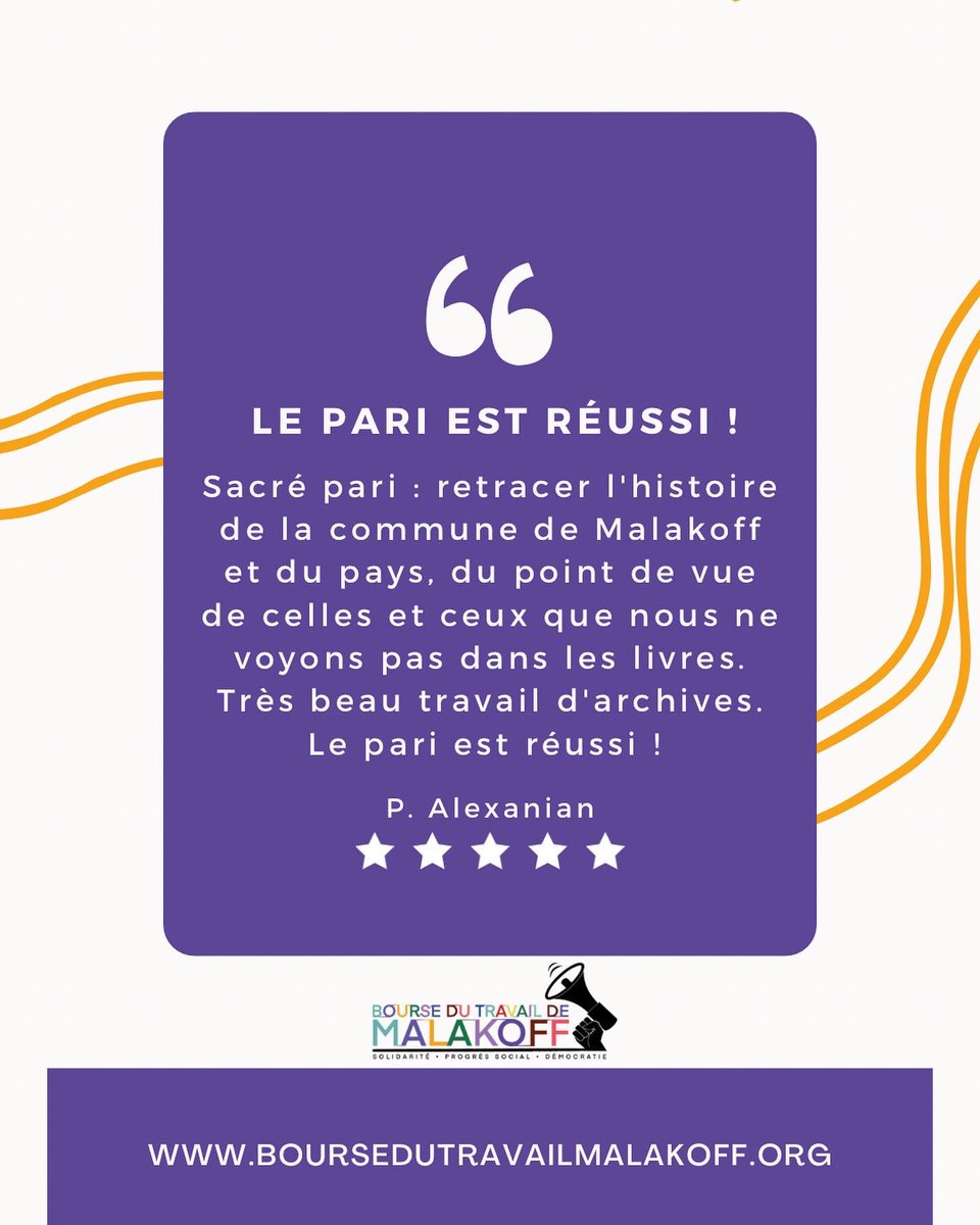 BDT_MLK's tweet photo. « Si vous pouvez trouver une place n’hésitez pas »🙏

Ce sont les mots de @P_Alexanian, merci à lui ! 

N’oubliez pas, le spectacle est de retour ! Prenez vite votre place⬇️
boursedutravailmalakoff@gmail.com

#malakoffmaville #malakoff #spectaclevivant #theatre #avisspectateurs https://t.co/dNhVd9ZPEq