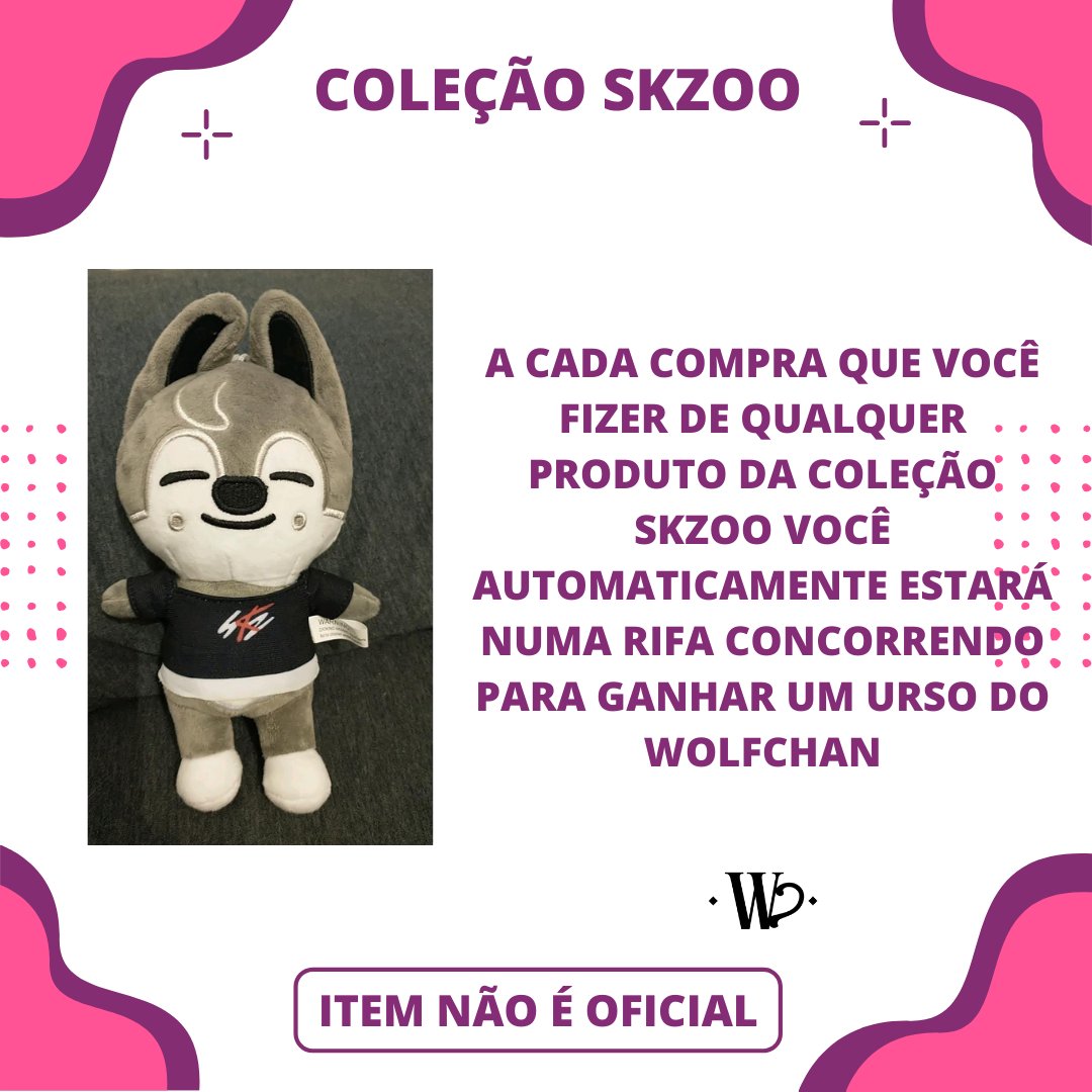 wonderlandstor's tweet image. Coleção SKZOO
A cada compra você concorre a um urso do wolfchan.
Teremos produtos individuais e em combo.
Na compra do combo você ganha 2x mais chances de ganhar.

Obs: O Urso já foi comprado. Item não oficial.