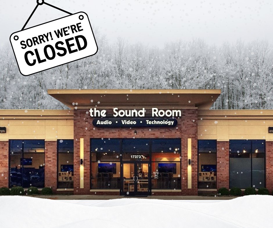 It's a great day to enjoy a cozy movie with your home entertainment center! The Sound Room is closed today due to weather conditions but check back with us soon for all our Super Bowl deals!