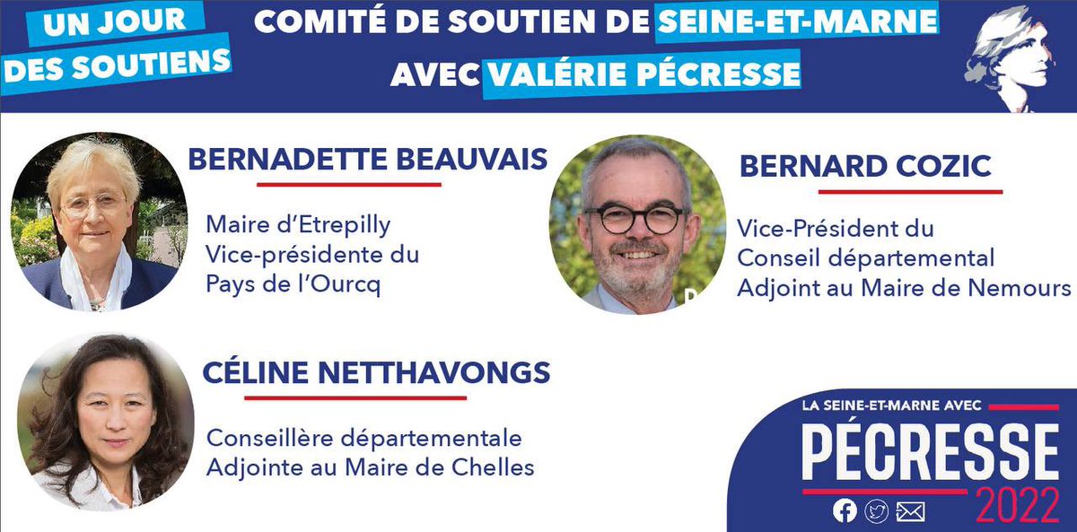 🔹 Ils soutiennent Valérie Pécresse ! #2

Merci à Bernadette Beauvais, Céline Netthavongs et Bernard Cozic pour leur soutien indéfectible à Valérie Pecresse. 

Rejoignez-les pour préparer le redressement de la France ! 🇫🇷