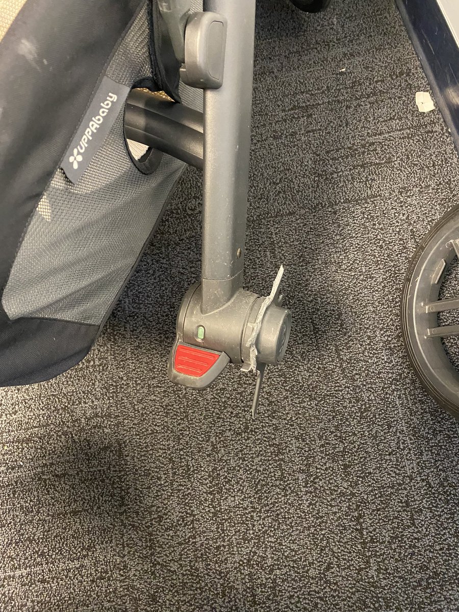 Conor Sheary (@csheary13) on Twitter photo Thanks for the first class service <a href="/united/">United Airlines</a>. Broken stroller with no refund #ragetweet Thanks for the first class service <a href="/united/">United Airlines</a>. Broken stroller with no refund #ragetweet