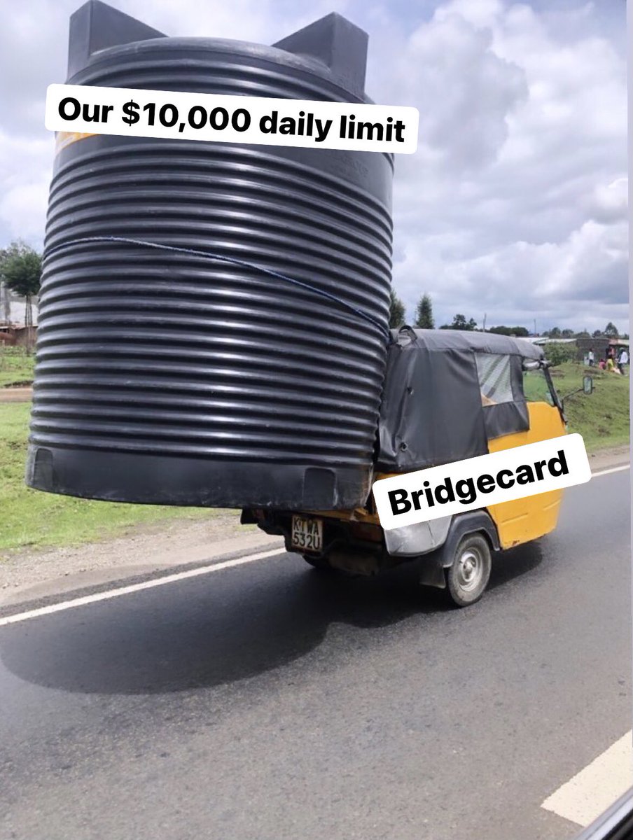 mybridgecard's tweet photo. Spend up to $10,000 daily with our virtual or Physical dollar card.

There is no limit when you roll with us.😎
#Bridgecard https://t.co/f1tWPxeoyX