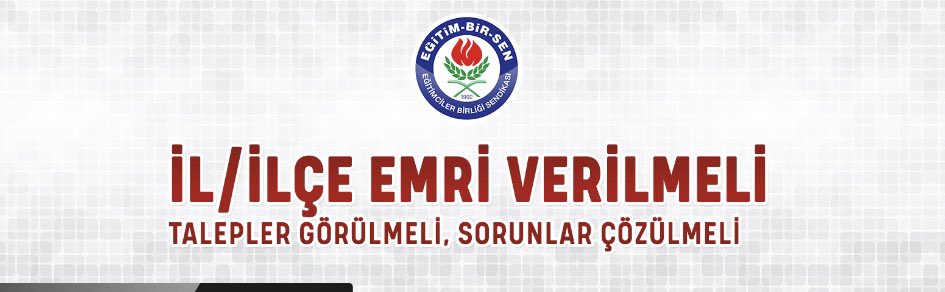 Mesafeler kalksın 
Hasret bitsin. 
İl Emri verilsin. 
Mazeretimiz var ve ailemiz ile bir arada olmak istiyoruz. <a href="/tcmeb/">Millî Eğitim Bakanlığı</a>
<a href="/_aliyalcin_/">Ali YALÇIN</a> <a href="/erdalerdogan_07/">Erdal ERDOĞAN 🇹🇷🇹🇷🇹🇷</a>
<a href="/EgitimBirSen/">Eğitim-Bir-Sen</a>
#ErdoganaileMazereti