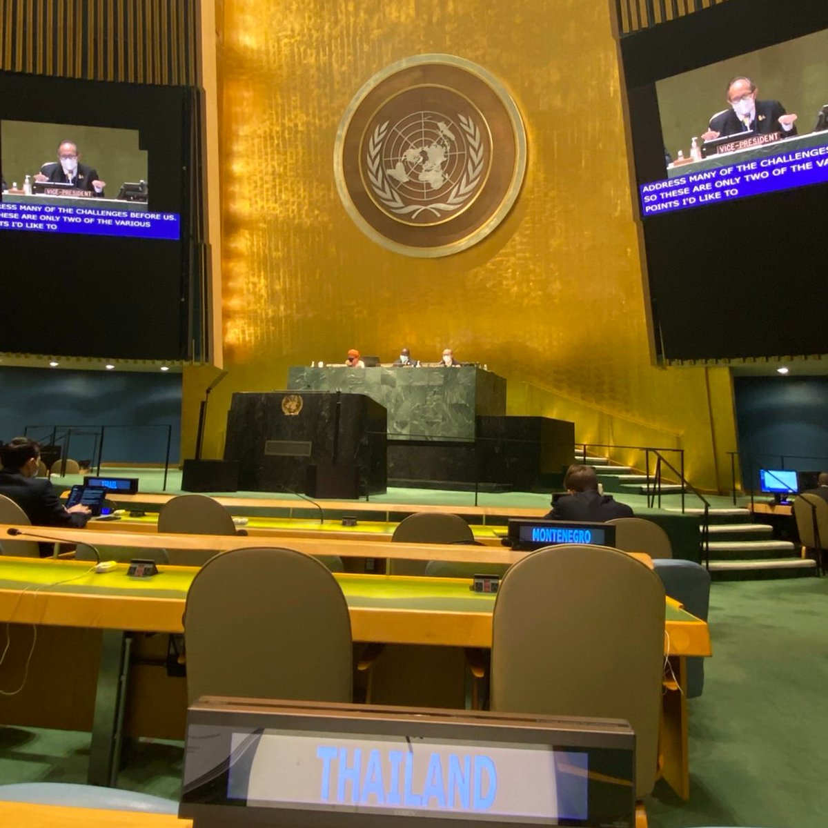 ThailandUN's tweet photo. Time for coordination is now - PR Thailand/VP @UNECOSOC, kicked start the 1st Coord. Seg. From coordination, we can identify overlaps, #complementarities &amp; synergies. We need to enhance coord. within &amp; beyond the ECOSOC sys. #UNGA #IFIs and operationalize #LNOB&amp; #WomenEmpowerment https://t.co/g8z1Qajim4