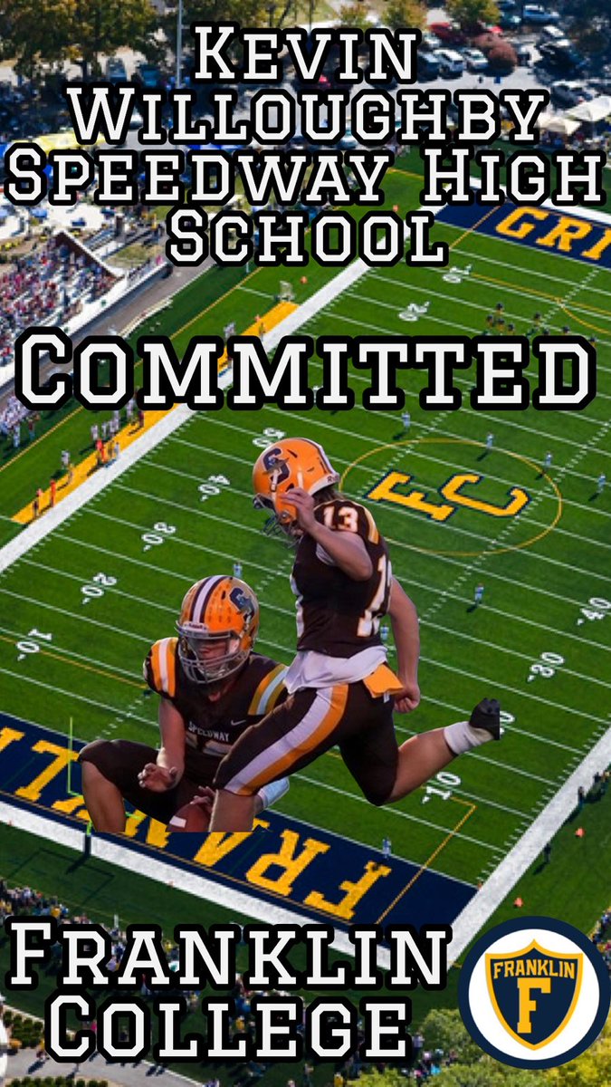 Congrats <a href="/kevinwillough18/">kevin willoughby</a> Another great multi-sport student-athlete doing big things from Speedway!  <a href="/FCGrizFootball/">Franklin College Football</a> getting a stud! #ALLIN #family