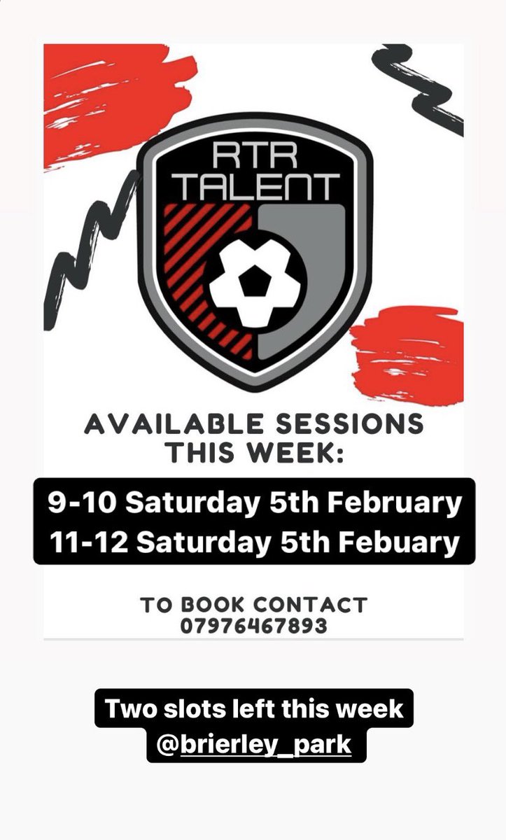 💥 Last two slots available this week 💥