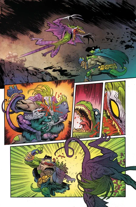 Juan Gideon and @SpicerColor are killing it! JOKER IS A DILOPHOSAUR. YOU'RE WELCOME, COMICS. 